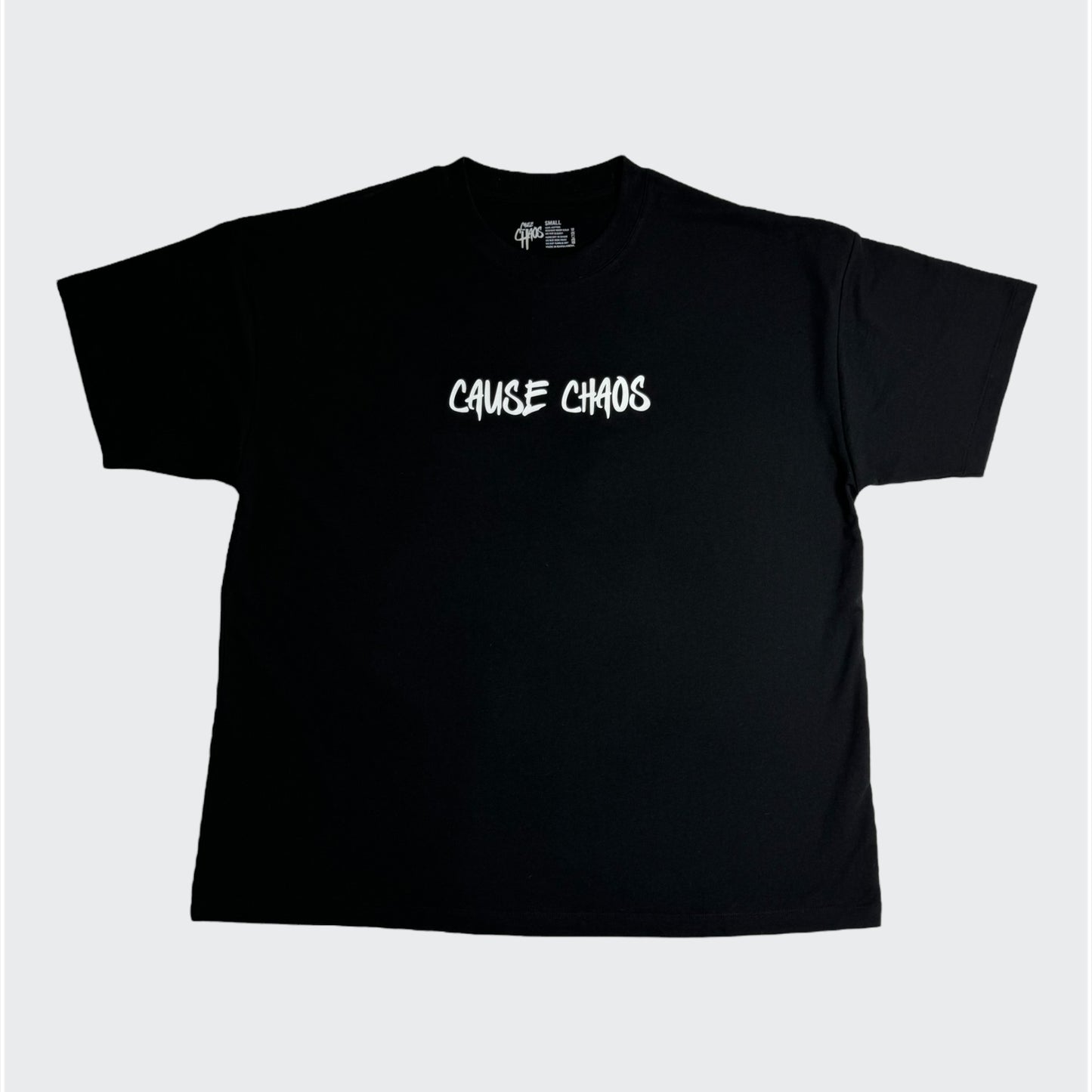 WILD CHAOS BLACK OVERSIZED TEE