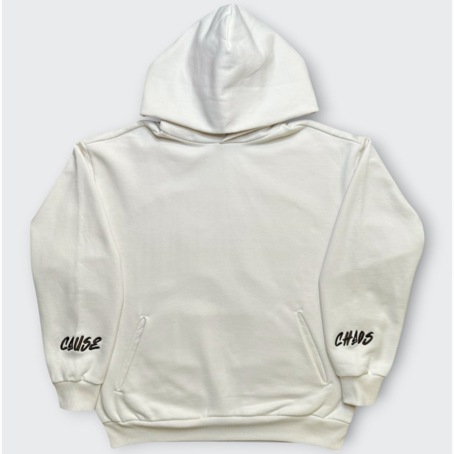 IT’S WHAT WE DO! OFF WHITE PUFF HOODIE